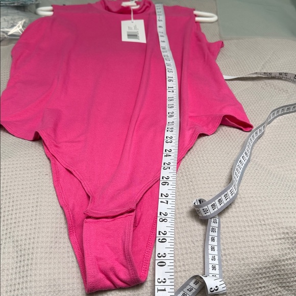 NWT Hudson North sz 1X Deep pink Bodysuit Turtleneck (loose) Sleeveless - Picture 7 of 9